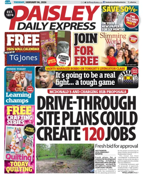 Cover of Paisley Daily Express