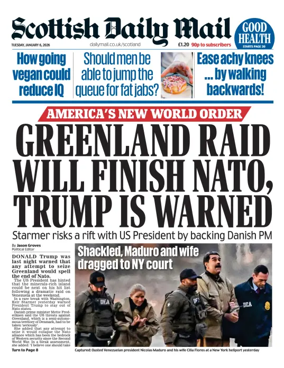 Cover of Scottish Daily Mail