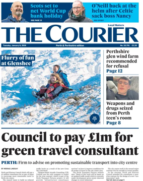 Cover of The Courier & Advertiser (Perth and Perthshire Edition)