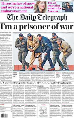 Cover of The Daily Telegraph