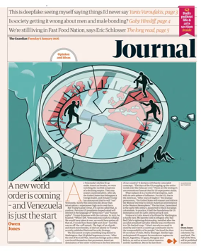 Cover of The Guardian e-paper Journal
