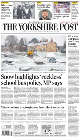 Cover of Yorkshire Post