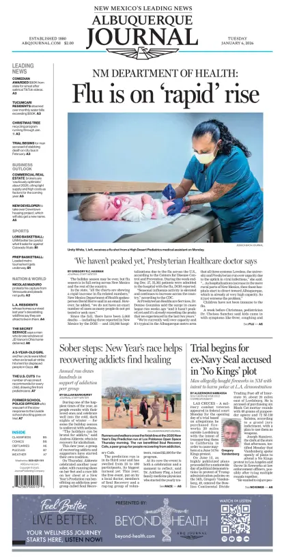 Cover of Albuquerque Journal