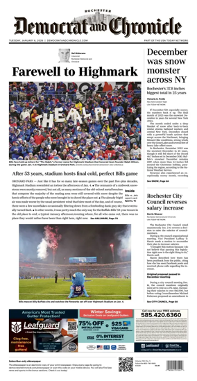 Cover of Democrat and Chronicle