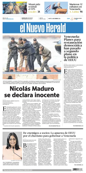 Cover of El Nuevo Herald