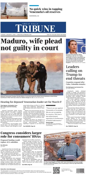 Cover of Great Falls Tribune