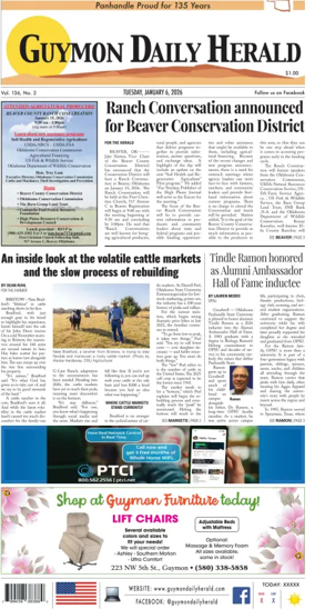 Cover of Guymon Daily Herald