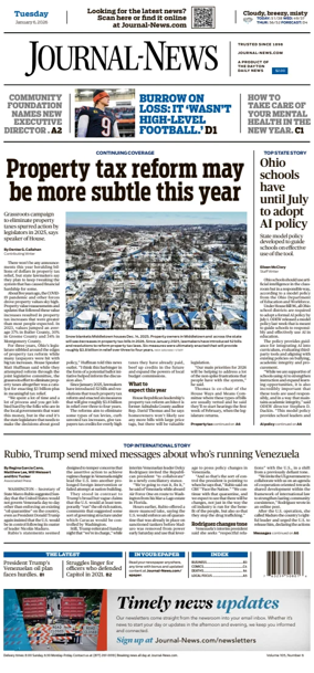 Cover of Hamilton Journal News