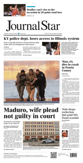 Cover of Journal Star (Peoria)