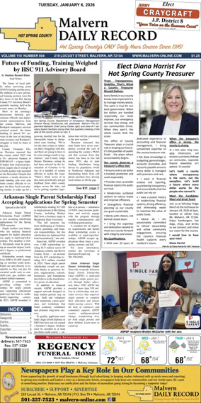 Cover of Malvern Daily Record