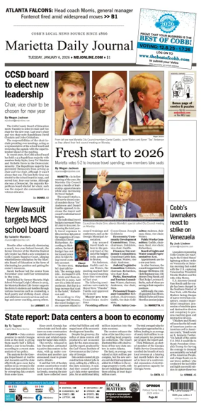 Cover of Marietta Daily Journal