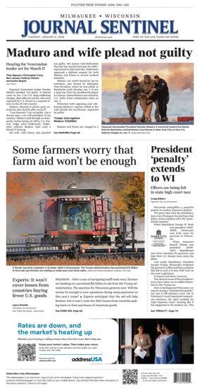 Cover of Milwaukee Journal Sentinel