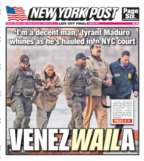 Cover of New York Post