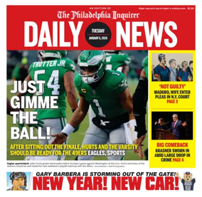 Cover of Philadelphia Daily News