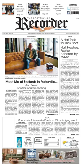 Cover of Porterville Recorder