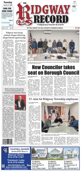 Cover of Ridgway Record