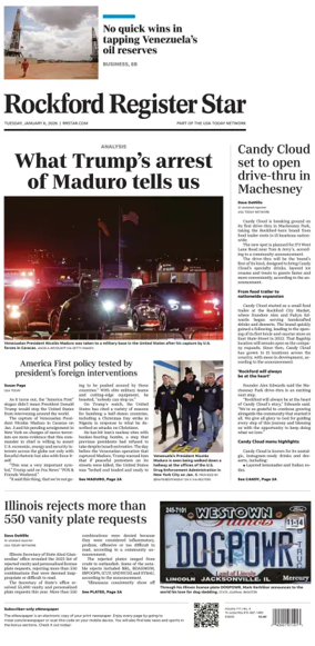 Cover of Rockford Register Star