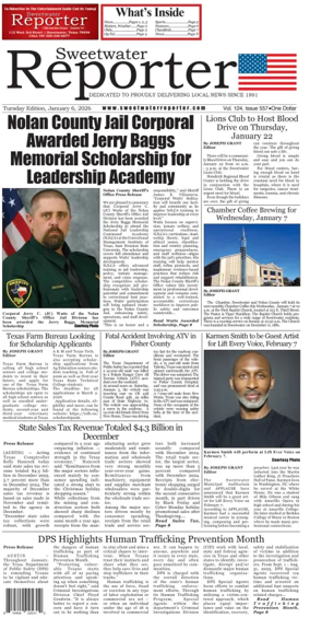 Cover of Sweetwater Reporter