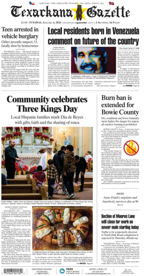 Cover of Texarkana Gazette