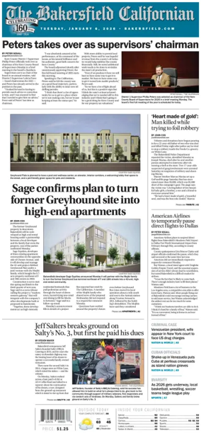 Cover of The Bakersfield Californian