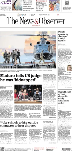 Cover of The News & Observer