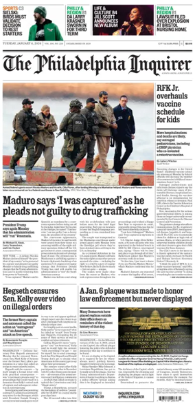 Cover of The Philadelphia Inquirer