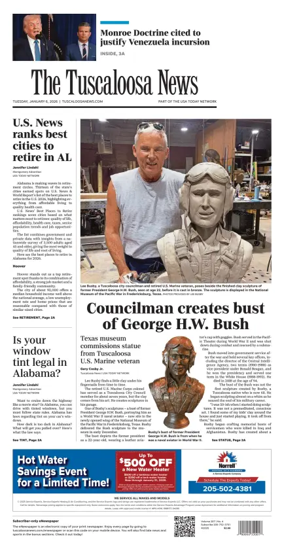 Cover of The Tuscaloosa News