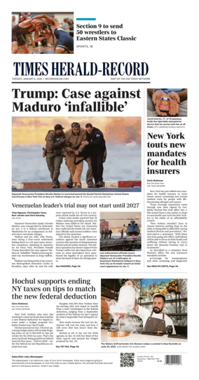 Cover of Times Herald-Record