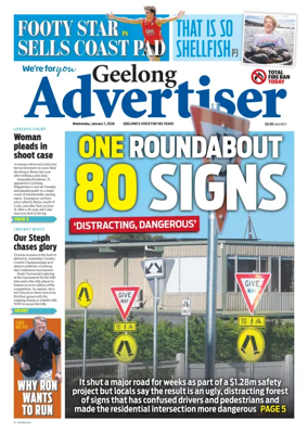 Cover of Geelong Advertiser