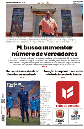 Cover of Folha de Londrina