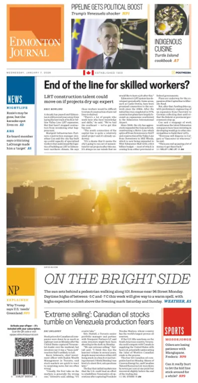 Cover of Edmonton Journal