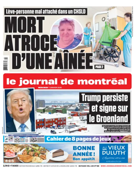 Cover of Le Journal de Montreal