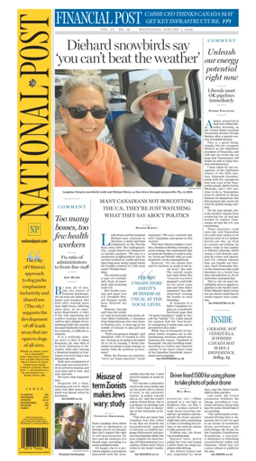 Cover of National Post - (National Edition)