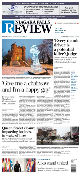 Cover of The Niagara Falls Review