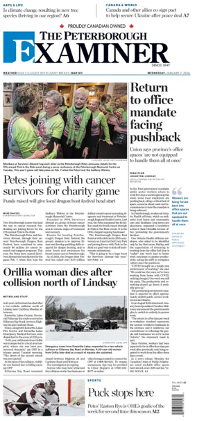 Cover of The Peterborough Examiner