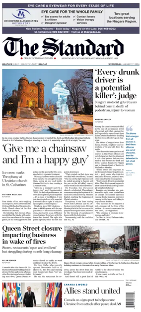 Cover of The Standard (St. Catharines)