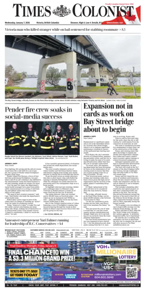 Cover of Times Colonist