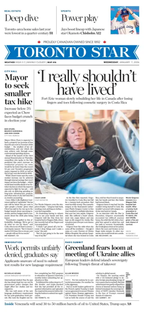 Cover of Toronto Star