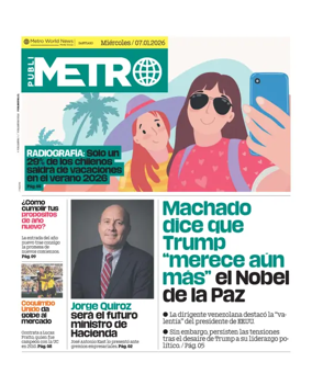 Cover of Publimetro Chile