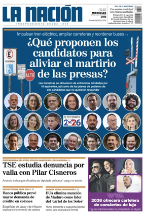 Cover of La Nacion (Costa Rica)