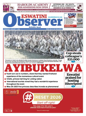 Cover of Eswatini Observer