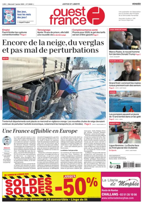 Cover of Ouest France (Challans / Saint-Gilles-Croix-de-Vie)