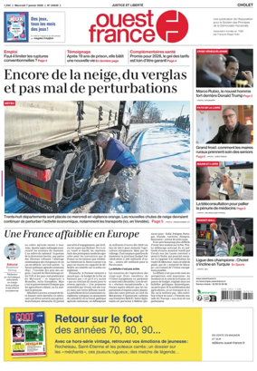 Cover of Ouest France (Cholet)