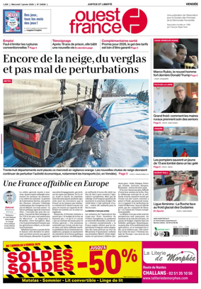 Cover of Ouest France (Les Herbiers / Montaigu)