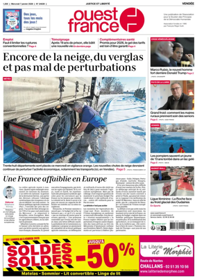 Cover of Ouest France (Les Sables-d'Olonne)