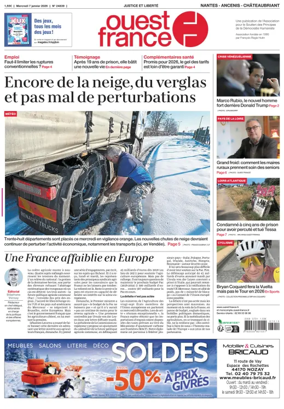 Cover of Ouest France (Nantes / Sud-Loire / Vignoble)
