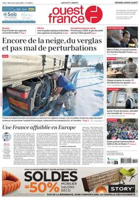 Cover of Ouest-France (Rennes Nord-Ouest)