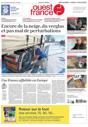 Cover of Ouest France (Saint-Nazaire La Baule Guerande)
