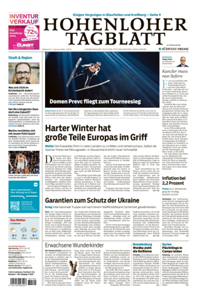Cover of Hohenloher Tagblatt
