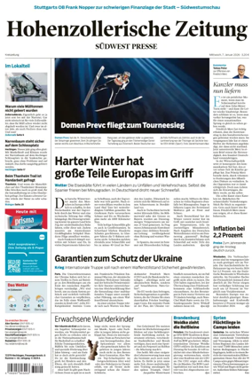 Cover of Hohenzollerische Zeitung